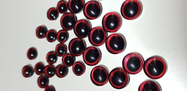 Cabochon Augen – Variante 2 - Rot