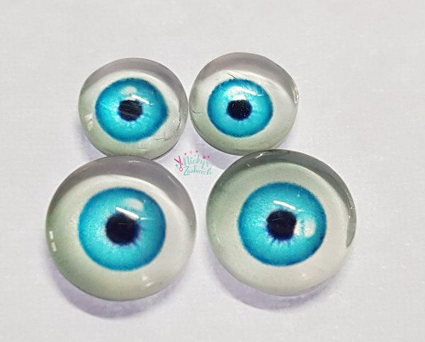 Cabochon Augen - Variante 3 - Türkisblau