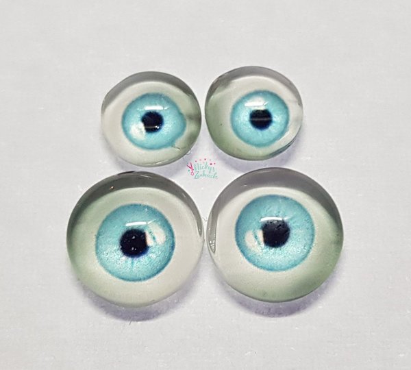 Cabochon Augen - Variante 3 - Hellblau