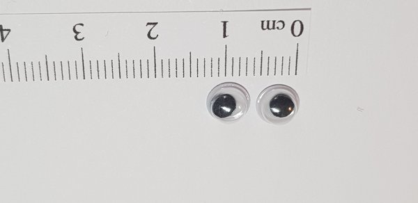 Wackelaugen - selbstklebend - 6 mm / 10 Paar