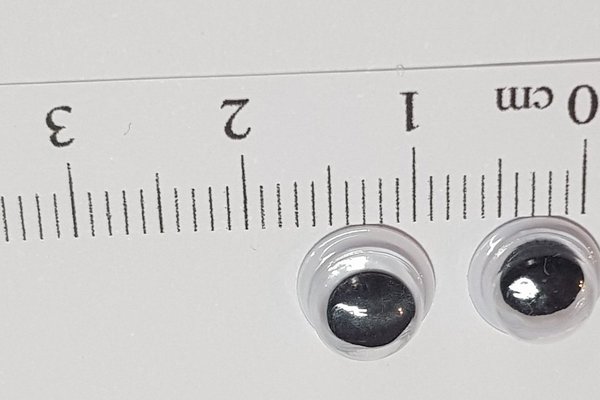 Wackelaugen - selbstklebend - 8 mm / 10 Paar