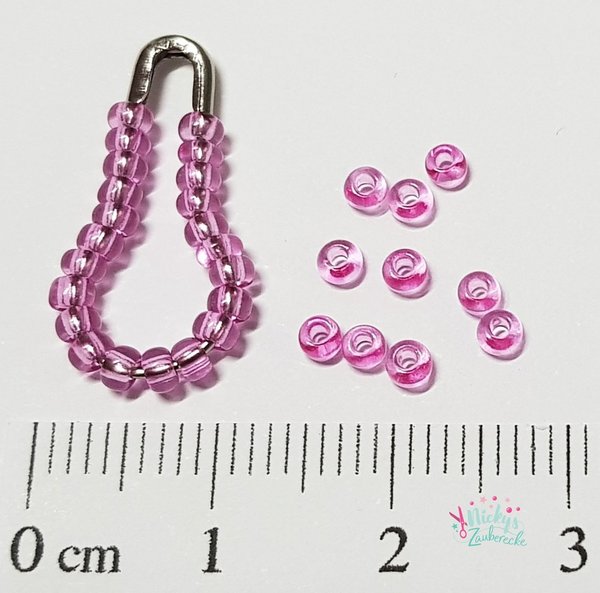 Preciosa Rocailles - 2,6 mm - Transparent Pink