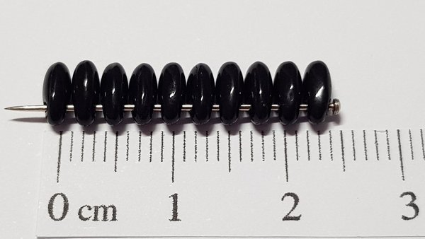 Rizo Beads – 2,5x6 mm – Opak Schwarz