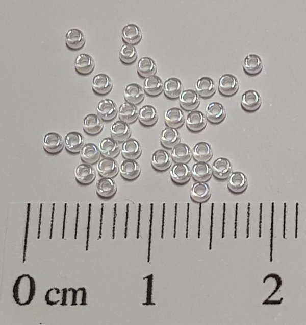 Miyuki Rocailles - 1,5mm - White Lined Crystal AB 284