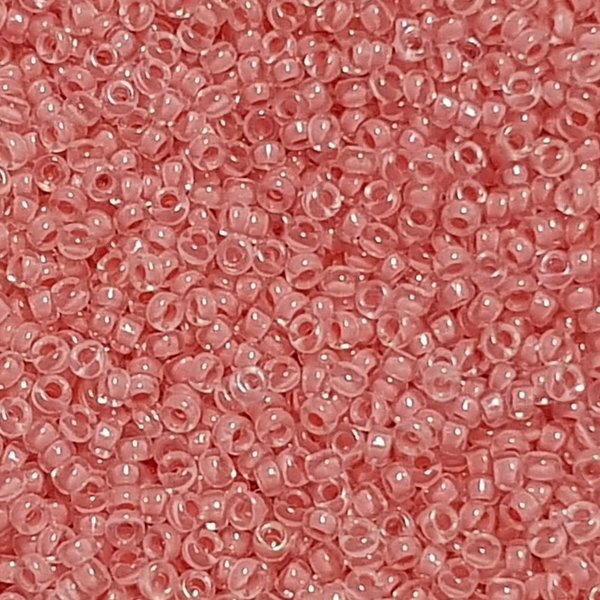 Miyuki Rocailles - 1,5mm - Lined Rose Pink AB 2200