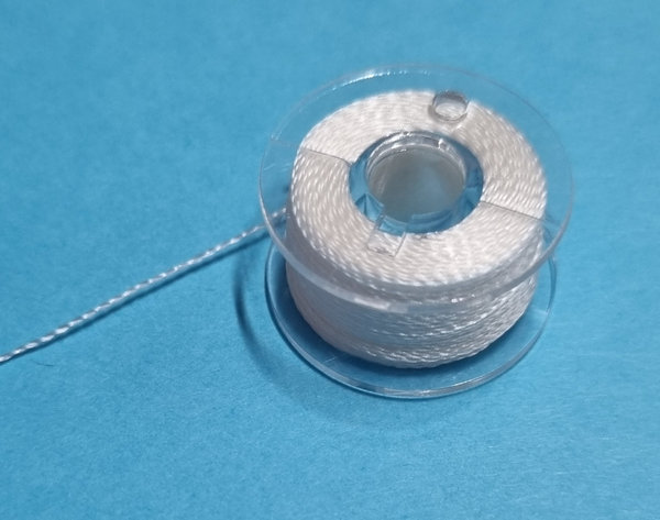Perlseide - Ø 0,2 mm - weiß