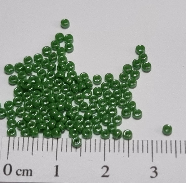 Miyuki Rocailles - 2,0 mm - Grün opak glänzend 431