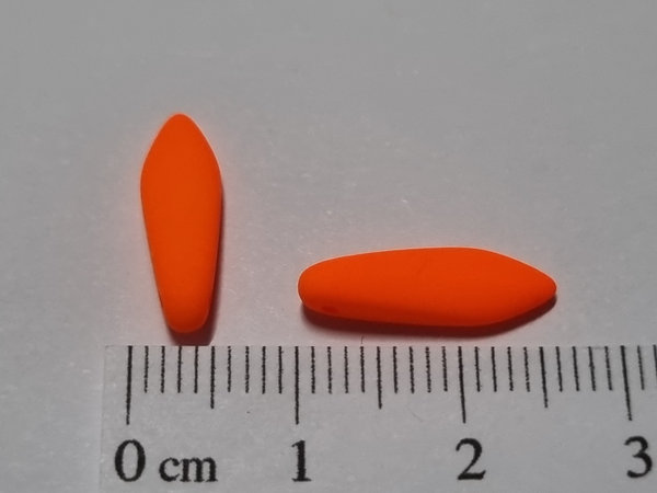 Dagger Beads - 16x5 mm - Neon Orange